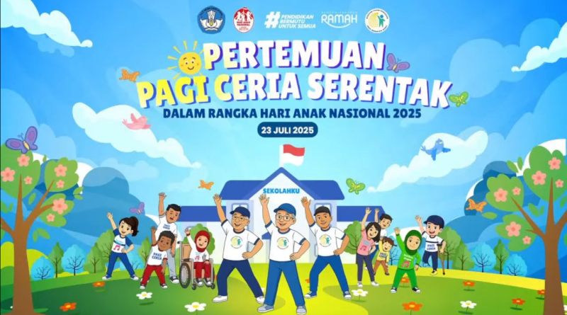 SMKN 1 Bangil Meriahkan Hari Anak Nasional 2025 dengan Pertemuan Pagi Ceria Serentak